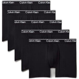 5-Pack Calvin Klein Men's Boxer Brief LARGE Micro Stretch Black Mid-Rise Stretch